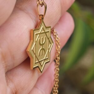 Amazigh Berber Yaz Tifinagh Symbol Stainless Steel Necklace