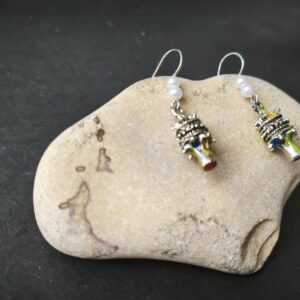 Amazigh Berber forme Tête Snake Head Earrings with Kabyle Design