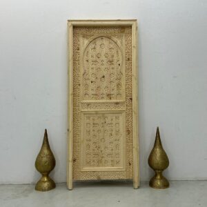 Amazigh Berber Carved Moorish Wooden Door with Custom Design