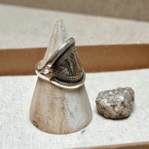 Amazigh Tuareg Chevalière arrondie massif Artisanat Silver Ring
