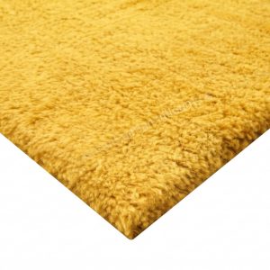 Berber Handloom Saffron Yellow Wool Plush Area Rug