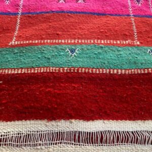 Berber Amazigh Akhnif Kilim Rug Handwoven Wool Flat Weave