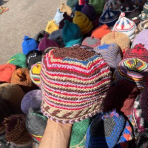 Amazigh Berber Handcrafted Wool Beanie with Geometric Knit Hat