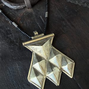 Berber Tuareg Khomeissa Necklace with Sahara Silver Pendant