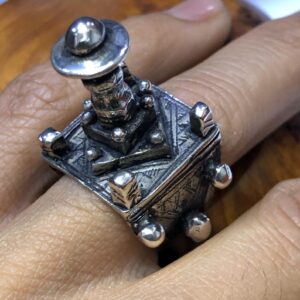Berber Tuareg Vintage Handmade Silver Ring with Tribal Style