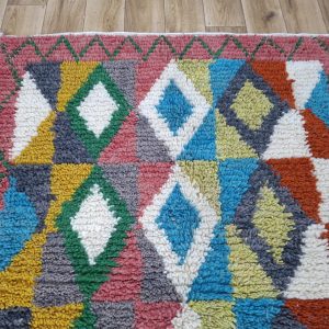 Berber Beni Ourain Handmade Wool Rug With Amazigh Patterns