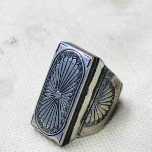 Berber Tuareg Sterling Silver Amazigh Engraved Traditional Jewelry Ring