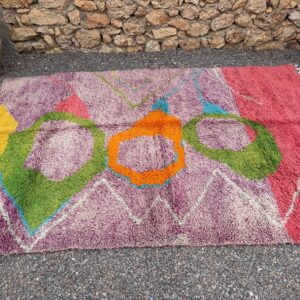 Amazigh Berber Colorful Abstract Tribal Area Rug Handmade Carpet