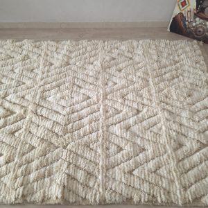 Custom Beni Ourain Berber Wool Rug Handmade Amazigh Style
