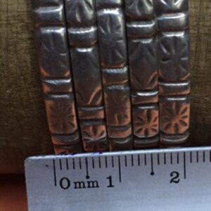 Berber Amazigh Silver Bracelet Set of Five Large Bangles