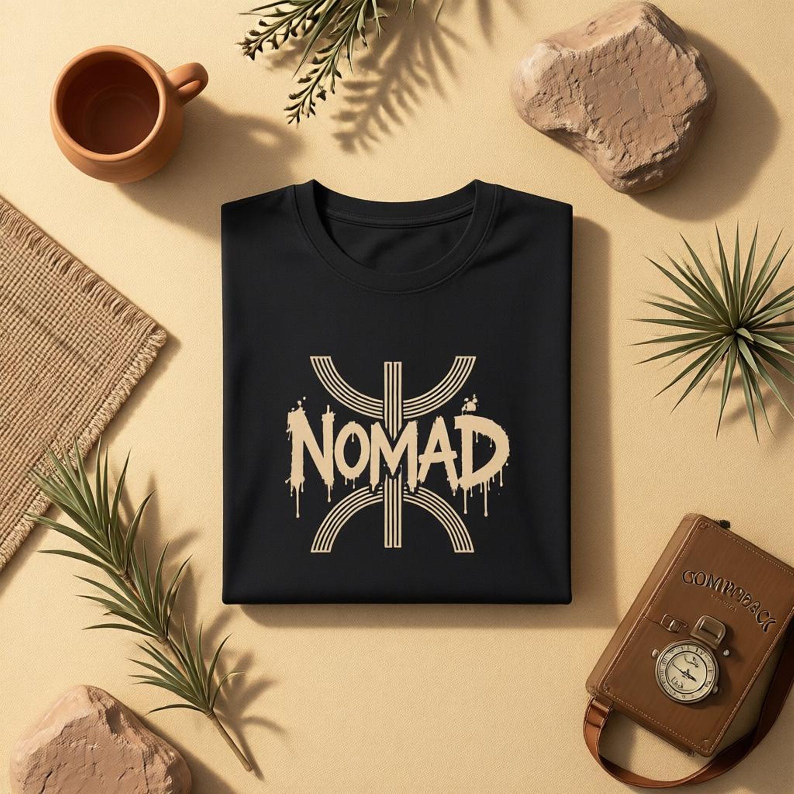Amazigh NOMAD Yaz Symbol Berber Streetwear T-Shirt Graphic Tee