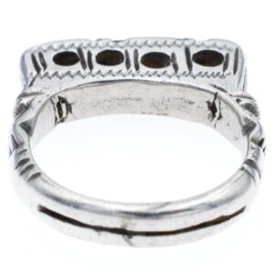 Amazigh Tuareg Niger Silver Ring with Rectangular Bezel