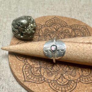 Amazigh Tuareg massif réglable Nacre Ring Berber Silver Jewelry Design