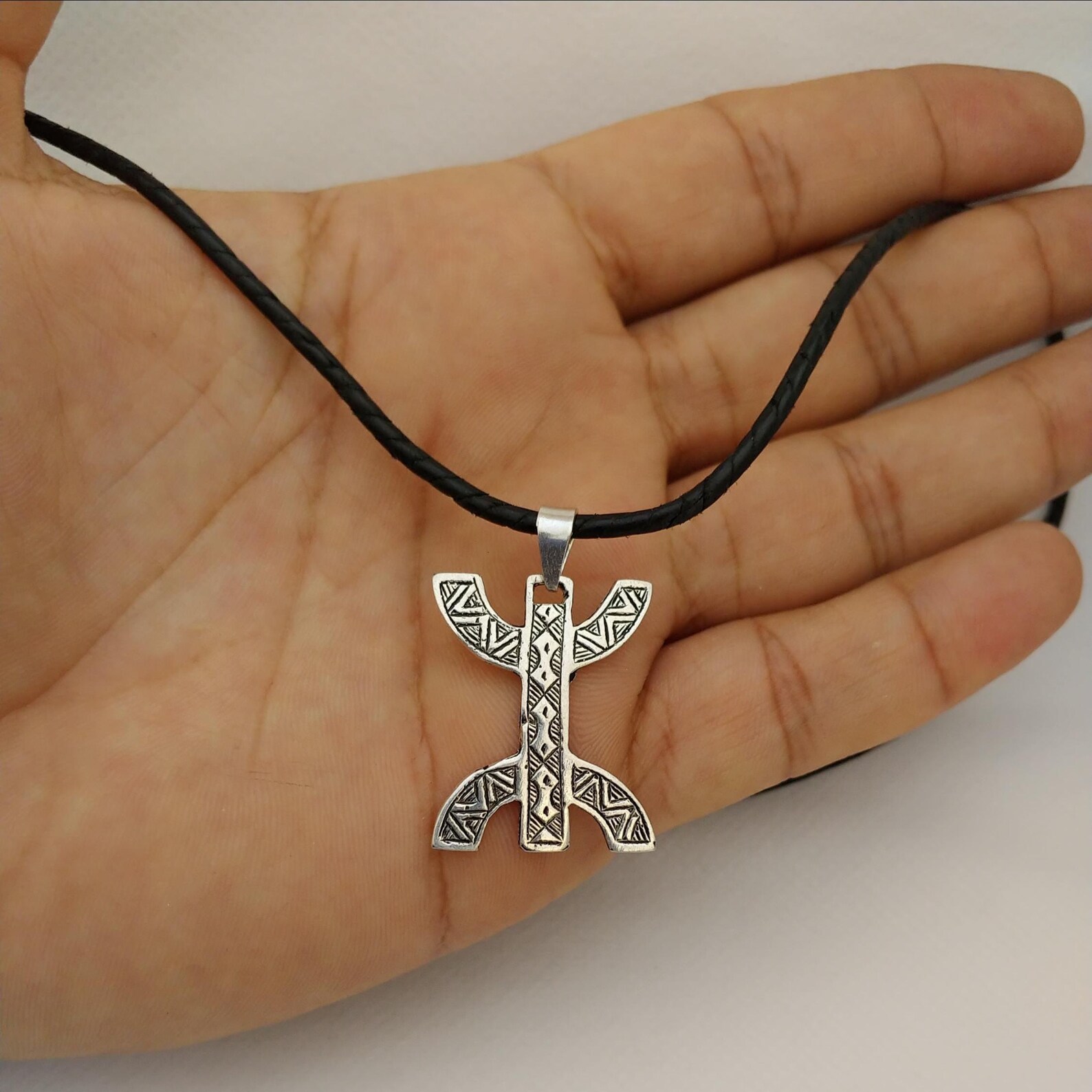Amazigh Yaz Symbol Berber Tuareg Kabyle Pendant Necklace
