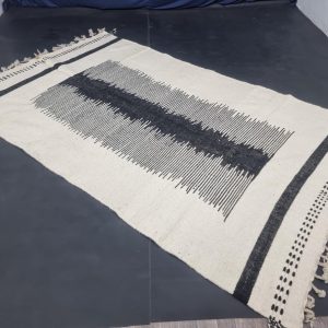 Handwoven Berber Boujaad Rug know that Geometric Kilim