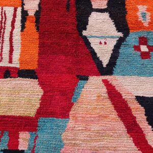 Amazigh Custom Abstract Berber Wool Rug Geometric Handmade Artisan Carpet