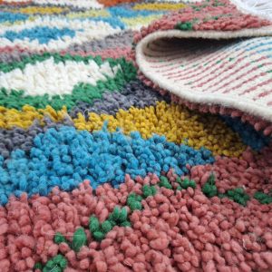 Berber Beni Ourain Handmade Wool Rug With Amazigh Patterns