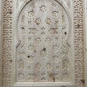 Amazigh Berber Carved Moorish Wooden Door with Custom Design