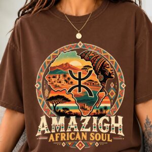 Amazigh Berber Yaz African Soul PNG Digital Download Design