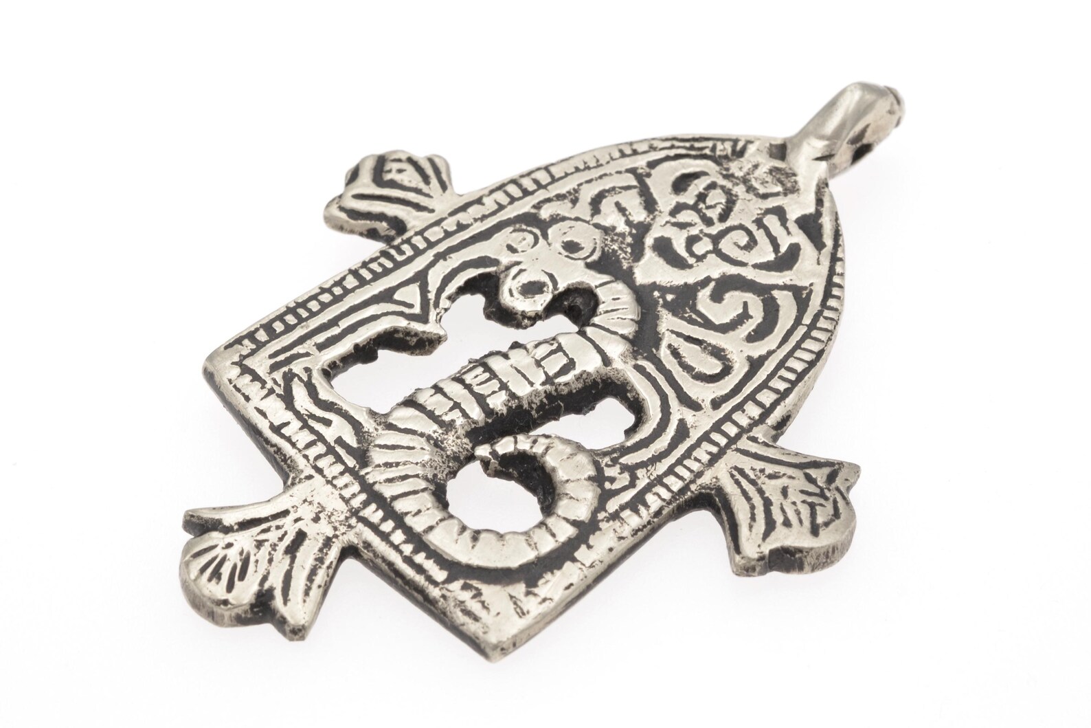 Amazigh Berber LOUHA Silver Amulet Necklace from Todrha Valley