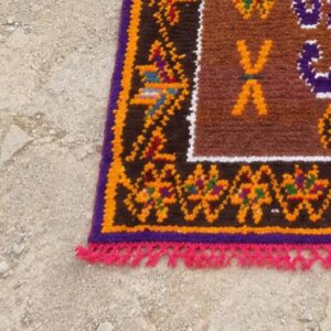 Amazigh Colorful Berber Atlas Wool Rug for Home Decor