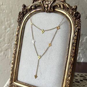 Amazigh Berber Gold Plated Triangle Necklace Stainless Steel Jewelry