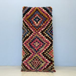Berber Vintage Kilim Runner Handmade Recycled Thread Rug