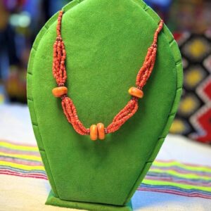 Amazigh Berber Handmade Beaded Necklace Traditional Tribal Statement Jewelry