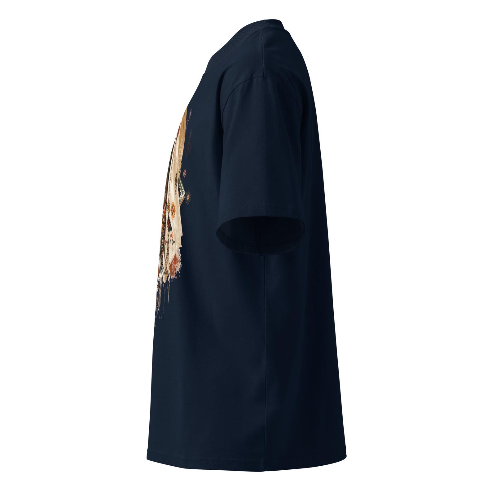 Amazigh Berber Tifinagh Organic Oversized Neck Bride Graphic T-Shirt
