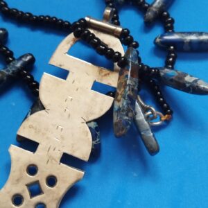 Tuareg Berber Amazigh Vintage South Cross Necklace with Beads