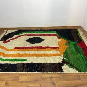Amazigh Abstract Berber Wool Rug Custom Design Size Options