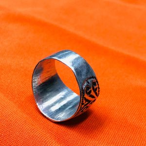 Berber Silver Ring with Hand Engraved Vintage Jewelry Design