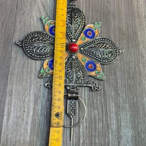 Amazigh Berber Handmade Khlala Fibula Traditional Decorative Brooch