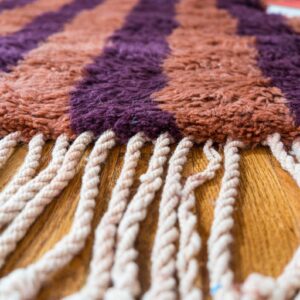 Amazigh Berber Hand-Knotted Wool Area Rug Terra Earthy Tones