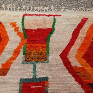 Amazigh Berber Custom Abstract Geometric Wool Rug Handmade Carpet