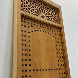 Amazigh Moorish Carved Cedar CUSTOM Door with Berber Traditional Style