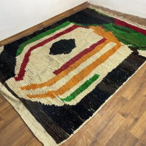 Amazigh Abstract Berber Wool Rug Custom Design Size Options