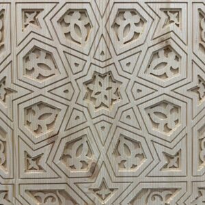 Amazigh Berber Carved Moorish Wooden Door with Custom Design