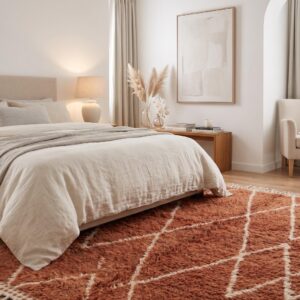 Amazigh Custom Berber Wool Rug Handmade Living Room Decor