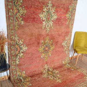Berber Handmade Azilal Wool Rug Large Handknotted Area Rug