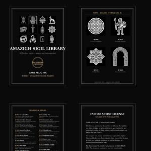 Amazigh Berber Library with the documented precise name Sigils Meanings Digital Download