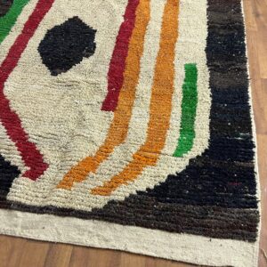 Amazigh Abstract Berber Wool Rug Custom Design Size Options