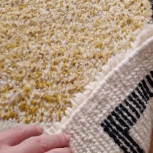 Berber Beni Ourain Handmade Wool Rug for Living Room Decor