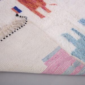 Berber Amazigh Custom HandWoven Wool Rug for Living Spaces