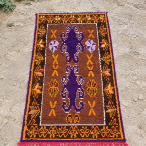 Amazigh Colorful Berber Atlas Wool Rug for Home Decor