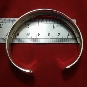 Berber Tuareg Sterling Silver Réglable Bracelet with Twisted Wire Design