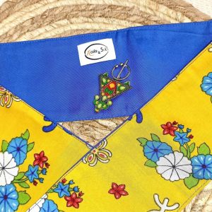 Berber Headband with Colorful Amazigh Textile Hair Design