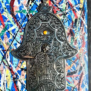 Amazigh Hamsa Hand of Fatima Evil Eye Protection Bag