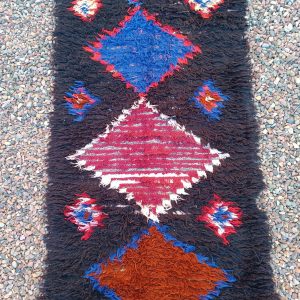 Berber Handmade Cotton Runner Rug Vintage Bohemian Area Rugs