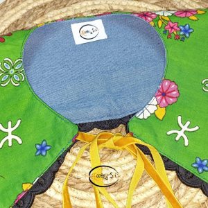 Berber Claudine Blouse with Removable Kabyle Inspired Vintage Accessory Design